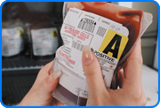 Blood bag labels